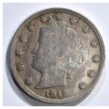 1912-S LIBERTY NICKEL  FINE