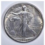 1917 WALKING LIBERTY HALF DOLLAR  BU