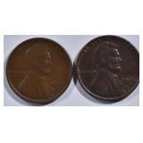 1926-D AU & 1917-D XF LINCOLN CENTS