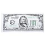 1934 $50 FEDERAL RESERVE NOTE  CH.CU