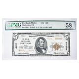 1929 TY.2 $5 NATIONAL CURRENCY  PMG 58