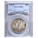 1945-D WALKING LIBERTY HALF DOLLAR 1945-D WALKING LIBERTY HALF DOLLAR