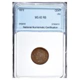 1872 INDIAN HEAD CENT NNC CH BU RB 1872 INDIAN HEAD CENT NNC CH BU RB