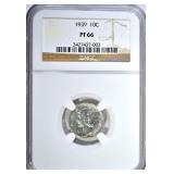 1939 MERCURY DIME NGC PF 66 1939 MERCURY DIME NGC PF 66
