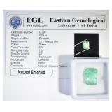 5.05 CARATS EMERALD CUT NATURAL EMERALD