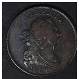 1800 DRAPED BUST HALF CENT  BU