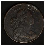 1804 DRAPED BUST LARGE CENT  FINE+