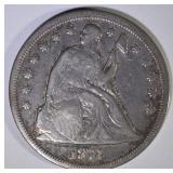 1871 SEATED LIBERTY DOLLAR  FINE