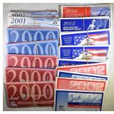 U.S. MINT UNC SETS FROM THE 2000'S LOT: U.S. MINT UNC SETS FROM THE 2000'S LOT: