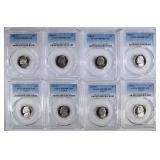 8 JEFFERSON NICKELS PCGS PR-69 DCAM 8 JEFFERSON NICKELS PCGS PR-69 DCAM