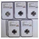 5-1966 SMS ROOSEVELT DIMES NGC MS67 5-1966 SMS ROOSEVELT DIMES NGC MS67