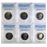 6 1971-S KENNEDY HALVES PCGS PR-68 6 1971-S KENNEDY HALVES PCGS PR-68