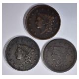 1852 VF, 1837 F/VF, 1837 XF DARK 1852 VF, 1837 F/VF, 1837 XF DARK