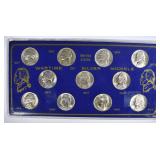 GEM BU COMPLETE WAR NICKEL SET