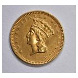 1868 $1 GOLD TYPE 3 CH BU