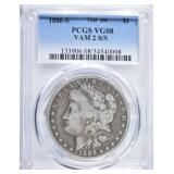 1878-S MORGAN DOLLAR, CH BU 1878-S MORGAN DOLLAR, CH BU