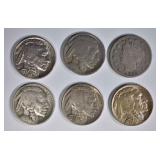 MIXED NICKEL LOT 6 COINS MIXED NICKEL LOT 6 COINS