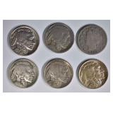 MIXED NICKEL LOT 6 COINS