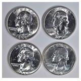 1954-S, 58-D, 64-P,D WASHINGTON QUARTERS CH BU 1954-S, 58-D, 64-P,D WASHINGTON QUARTERS CH BU