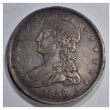 1838 BUST HALF DOLLAR  AU