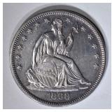 1868 SEATED HALF DOLLAR, CH BU 1868 SEATED HALF DOLLAR, CH BU