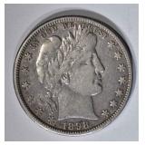 1898-O BARBER HALF DOLLAR, VF+ KEY COIN