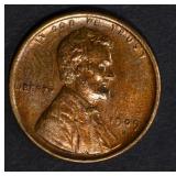 1909-S LINCOLN CENT, CH BU