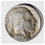 1913-D TYPE-2 BUFFALO NICKEL, FINE KEY DATE