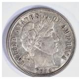 1914 BARBER DIME AU/BU 1914 BARBER DIME AU/BU