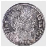 1914-D BARBER DIME, CH BU 1914-D BARBER DIME, CH BU