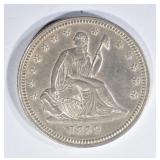 1839 SEATED QUARTER, CH BU