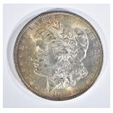 1883-O MORGAN DOLLAR, CH BU GORGEOUS OBV TONING