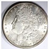1887-S MORGAN DOLLAR, CH BU 1887-S MORGAN DOLLAR, CH BU