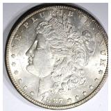 1887-S MORGAN DOLLAR, CH BU