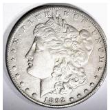 1892-CC MORGAN DOLLAR XF/AU