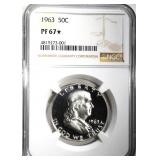 1963 FRANKLIN HALF DOLLAR NGC PF67 * 1963 FRANKLIN HALF DOLLAR NGC PF67 *