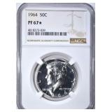 1964 KENNEDY HALF DOLLAR NGC PF67*