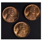 3 1930 LINCOLN CENTS GEM BU RD 3 1930 LINCOLN CENTS GEM BU RD