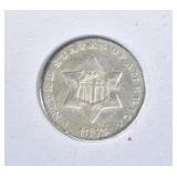 1853 3 CENT SILVER AU 1853 3 CENT SILVER AU