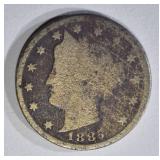 1885 LIBERTY NICKEL GOOD, CORROSION 1885 LIBERTY NICKEL GOOD, CORROSION