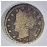 1885 LIBERTY NICKEL GOOD, CORROSION