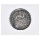 1853 ARROWS SEATED LIBERTY HALF DIME AU 1853 ARROWS SEATED LIBERTY HALF DIME AU