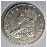 1834 BUST HALF DOLLAR AU