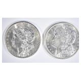 1882-S & 1921-D MORGAN DOLLARS CH BU