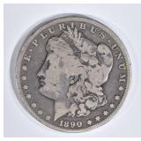 1890-CC MORGAN DOLLAR VG