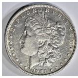 1901 MORGAN DOLLAR XF/AU