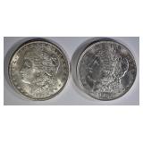 1921-P,S MORGAN DOLLARS CH BU