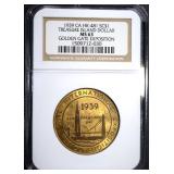 1939 CA HK-481 SO CALLED DOLLAR, NGC MS-63