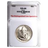 1920 PILGRIM COMMEM HALF DOLLAR, TDCS GEM BU 1920 PILGRIM COMMEM HALF DOLLAR, TDCS GEM BU