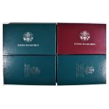 4 PROOF SILVER DOLLARS 4 PROOF SILVER DOLLARS